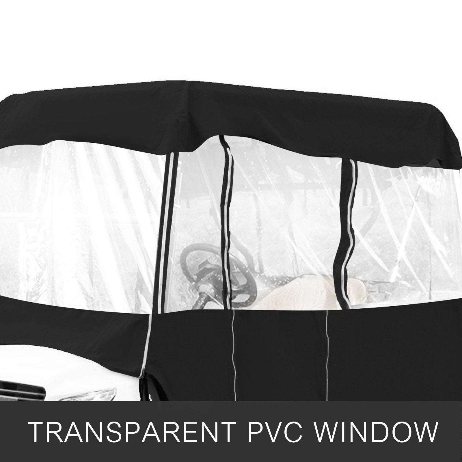 Traffic Control & Parking Tools: VEVOR 4 Passenger Golf Cart Cover Driving Enclosure Waterproof Roll-up Door