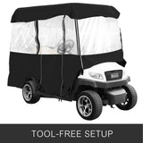 Traffic Control & Parking Tools: VEVOR 4 Passenger Golf Cart Cover Driving Enclosure Waterproof Roll-up Door