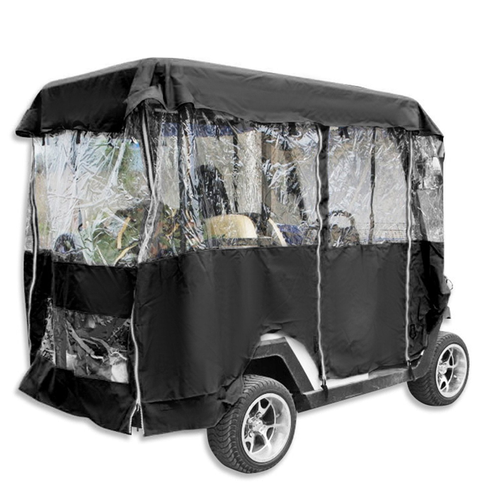 Traffic Control & Parking Tools: VEVOR 4 Passenger Golf Cart Cover Driving Enclosure Waterproof Roll-up Door