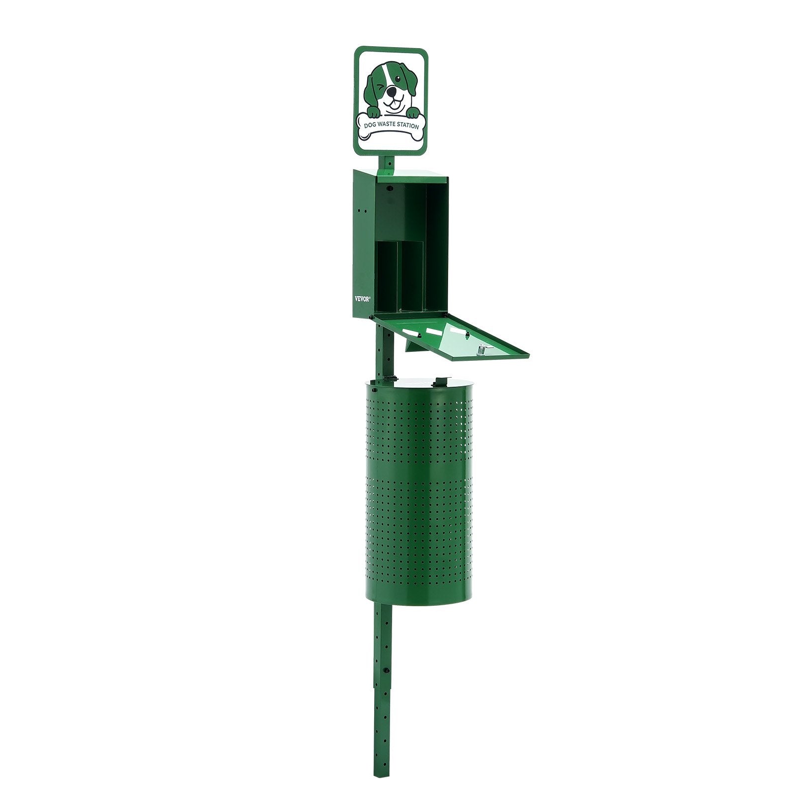 Food Storage: VEVOR Dog Waste Station 11.5 Gallons Outdoor Dog Poop Station with 600 Bags
