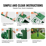 Food Storage: VEVOR Dog Waste Station 11.5 Gallons Outdoor Dog Poop Station with 600 Bags