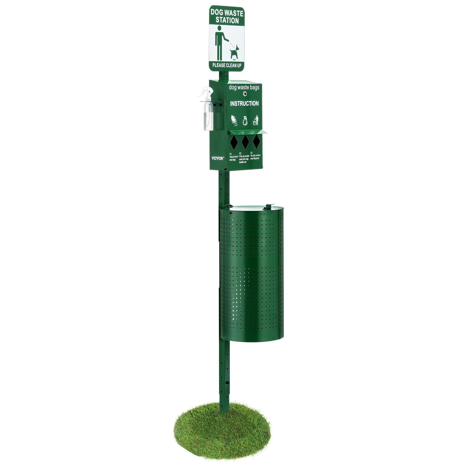 Food Storage: VEVOR Dog Waste Station with 600 Dog Poop Bags Commercial Park Pet Poop Station