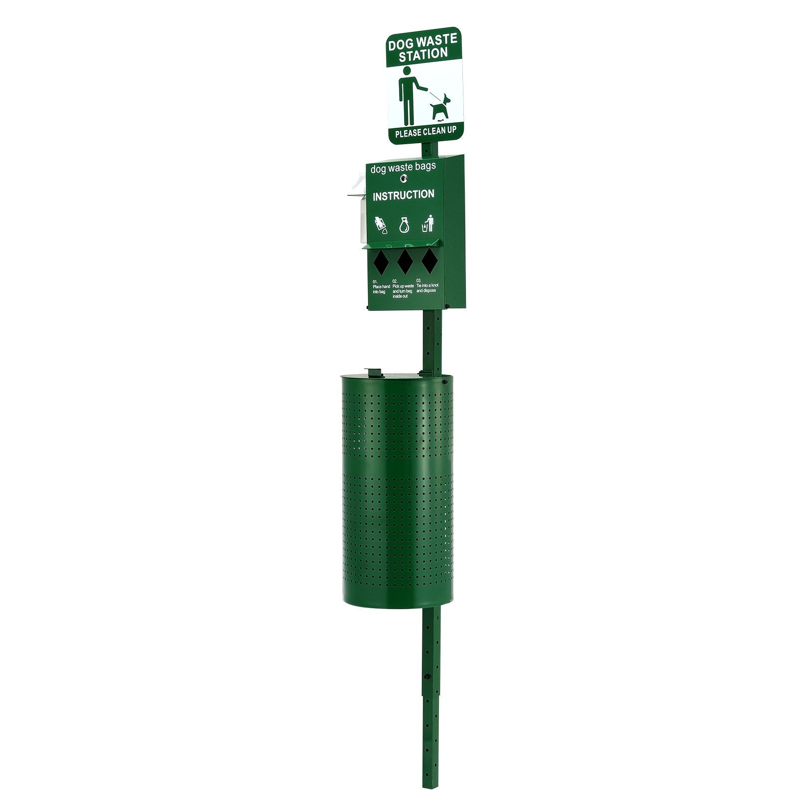 Food Storage: VEVOR Dog Waste Station with 600 Dog Poop Bags Commercial Park Pet Poop Station