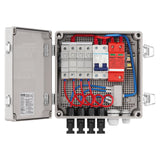 Automotive Repair & Speciality Tools: VEVOR Solar PV Combiner Box 4 String 10A for Solar Panel System ABS Case IP65