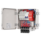 Automotive Repair & Speciality Tools: VEVOR Solar PV Combiner Box 4 String 10A for Solar Panel System ABS Case IP65