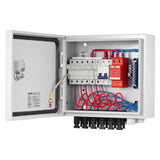 Automotive Repair & Speciality Tools: VEVOR Solar PV Combiner Box 6 String 10A for Solar Panel System Steel Case IP65