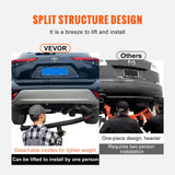 Automotive Parts: VEVOR Class 3 Trailer Hitch, 2-Inch Receiver, Q455B Steel Tube Frame, Compatible with 2020-2023 Toyota Highlander, Multi-Fit Hitch to Receive Ball Mount, Cargo Carrier, Bike Rack, and Tow Hook, Black