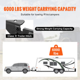 Automotive Parts: VEVOR Class 3 Trailer Hitch, 2-Inch Receiver, Q455B Steel Tube Frame, Compatible with 2020-2023 Toyota Highlander, Multi-Fit Hitch to Receive Ball Mount, Cargo Carrier, Bike Rack, and Tow Hook, Black
