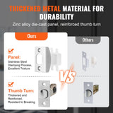 Door Hardware: VEVOR Entry Door Handle, Satin Nickel Square Handle Set with Lever Door Handle No Lock, Adjustable Hole Space, Front Door Handle with Reversible for Right and Left Handed Entrance and Front Door