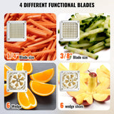 Gardening Tools: VEVOR Commercial Vegetable Dicer Vegetable Chopper 4 Blades French Fry Cutter