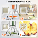 Gardening Tools: VEVOR Commercial Chopper Commercial Vegetable Chopper with 4 Blades Fruits Dicer