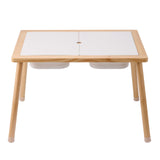 Outdoor Play Equipment: VEVOR Kids Sensory Table Indoor Wooden Play Sand Water Table with 3 Storage Bins