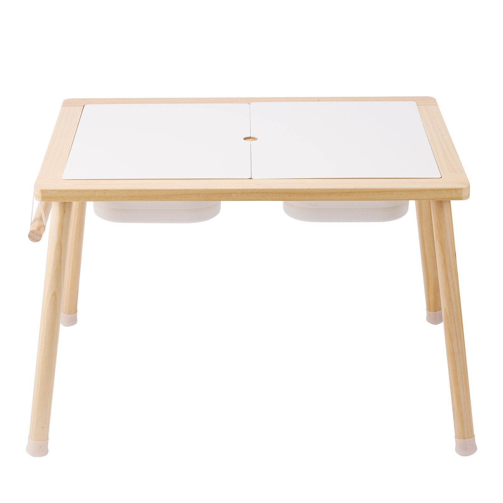 Food Storage: VEVOR Kids Sensory Table Sand Water Play Table with 1 Paper Roll 3 Storage Bins