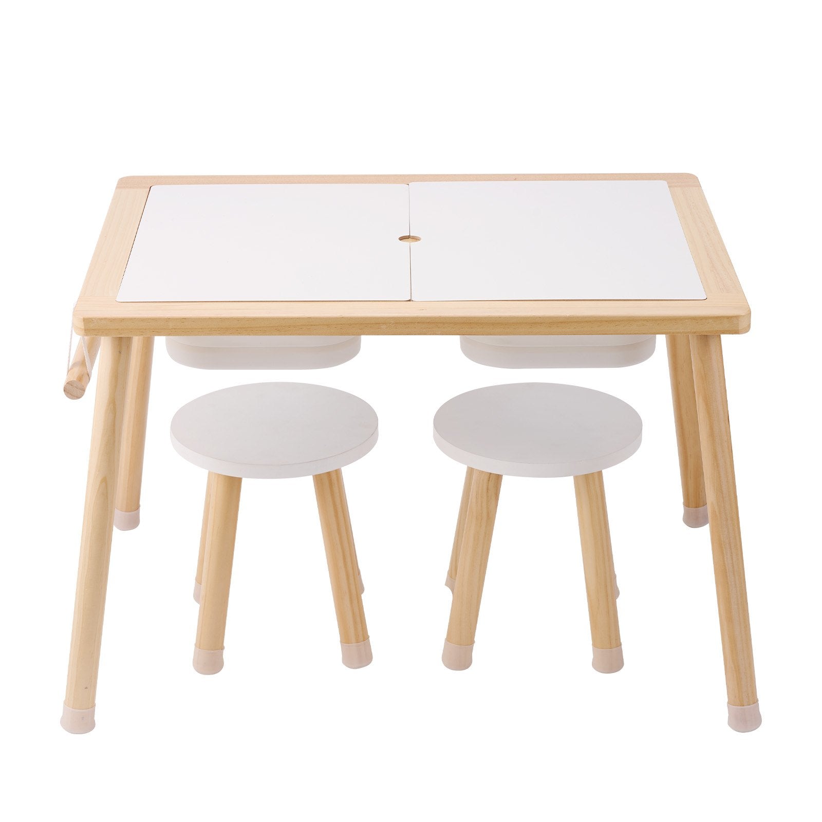 Outdoor Play Equipment: VEVOR Kids Sensory Table & Chair Set Sand Water Play Table with 2 Storage Bins