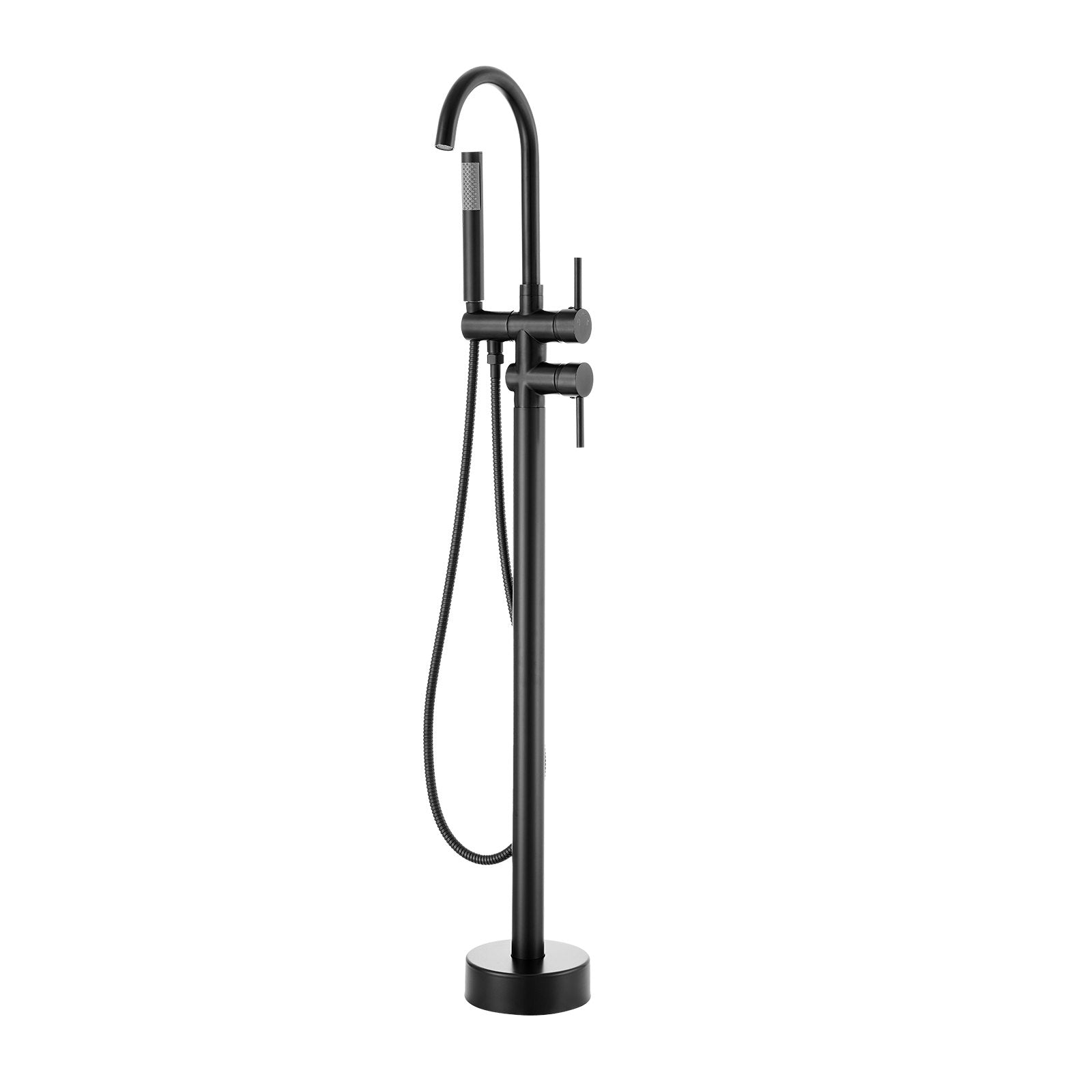 Dog Apparel: VEVOR Freestanding Bathtub Faucet, Floor Mount, Freestanding Tub Filler, Shower Mixer Taps, Two Water Modes, 360° Swivel Spout, for Bathing & Showering Pet Bathing Cleaning Drains Toilet Flushing