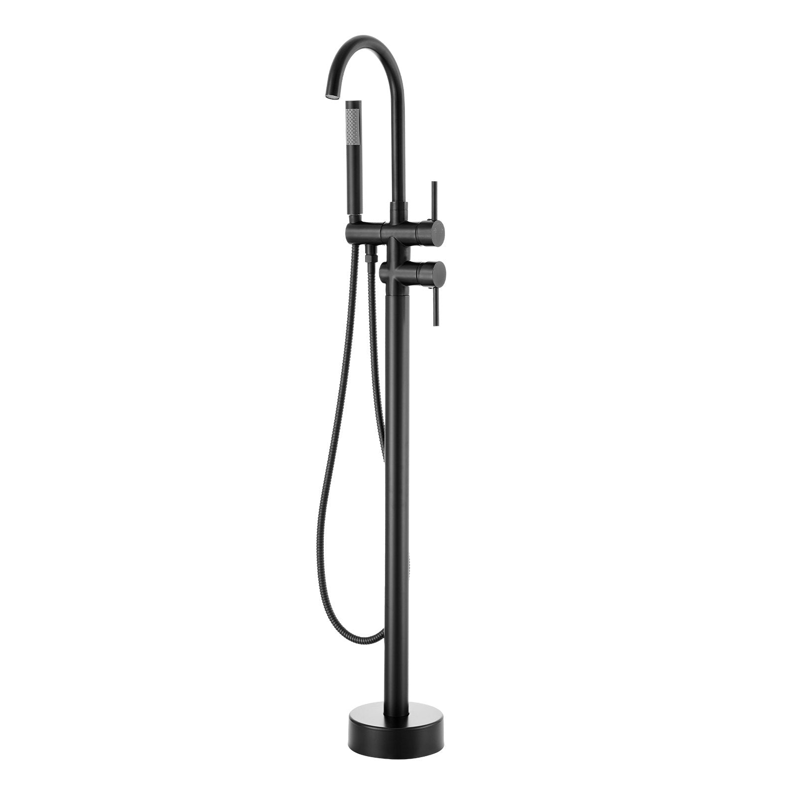 Dog Apparel: VEVOR Freestanding Bathtub Faucet, Floor Mount, Freestanding Tub Filler, Shower Mixer Taps, Two Water Modes, 360° Swivel Spout, for Bathing & Showering Pet Bathing Cleaning Drains Toilet Flushing