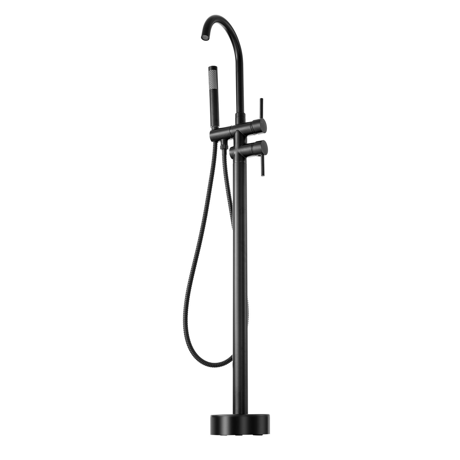 Dog Apparel: VEVOR Freestanding Bathtub Faucet, Floor Mount, Freestanding Tub Filler, Shower Mixer Taps, Two Water Modes, 360° Swivel Spout, for Bathing & Showering Pet Bathing Cleaning Drains Toilet Flushing