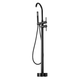 Dog Apparel: VEVOR Freestanding Bathtub Faucet, Floor Mount, Freestanding Tub Filler, Shower Mixer Taps, Two Water Modes, 360° Swivel Spout, for Bathing & Showering Pet Bathing Cleaning Drains Toilet Flushing