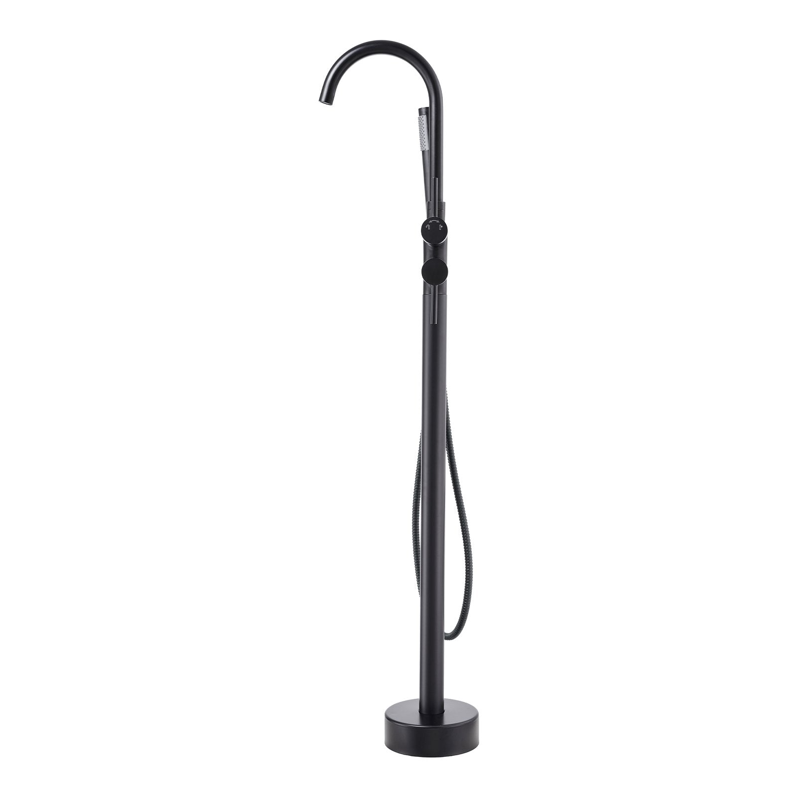 Dog Apparel: VEVOR Freestanding Bathtub Faucet, Floor Mount, Freestanding Tub Filler, Shower Mixer Taps, Two Water Modes, 360° Swivel Spout, for Bathing & Showering Pet Bathing Cleaning Drains Toilet Flushing