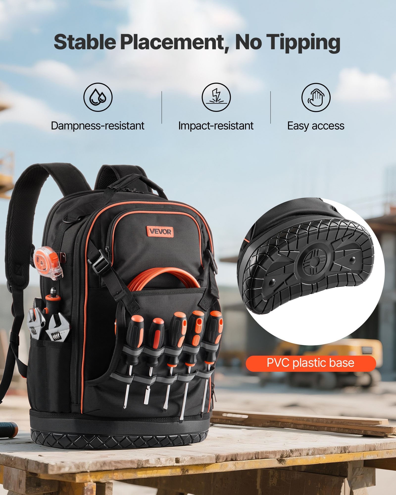 Sci-Fi DVDs & Blu-rays: VEVOR Tool Backpack, 65 Pockets, Heavy-duty Tools Storage Organizer Work Bags with Laptop Compartment & Molded Base, Electrician Jobsite Backpack for Electrician, Repairman, and HVAC Techs