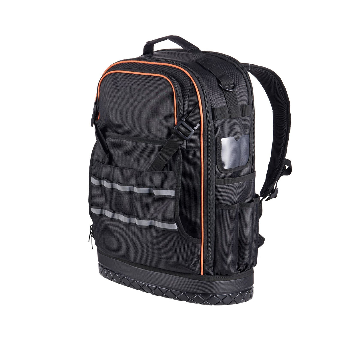 Tool Backpack with Tools, 65 Pockets, Heavy-duty Tools Storage Organizer Bags with Laptop Compartment & Molded Base, Electrician Jobsite Backpack for Electrician, Repairman, and HVAC Techs
