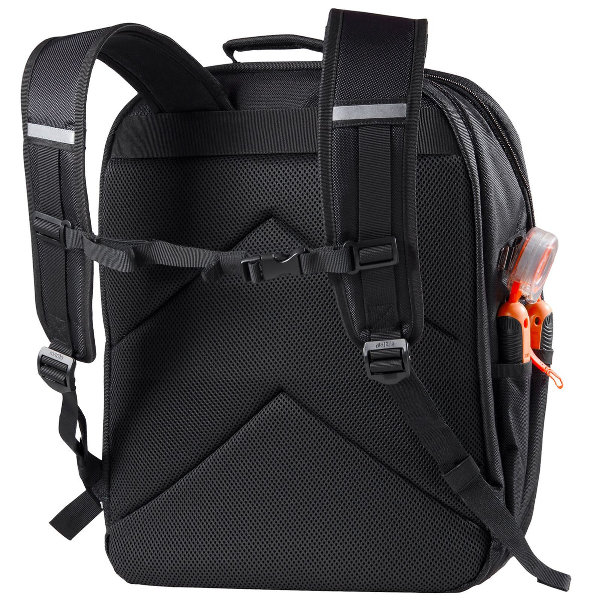 Tool Backpack, 45 Pockets, Heavy-duty Tools Storage Organizer Work Bags with Laptop Compartment & Reinforced Fabric Basee, Electrician Jobsite Backpack for Electrician, Repairman
