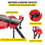 Camera Accessories: VEVOR Tripod Pipe Chain Vice Stand 1/8" to 6" w/ Steel Legs & Rubber Mounts Bib