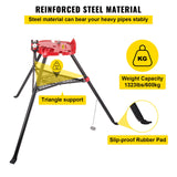 Camera Accessories: VEVOR Tripod Pipe Chain Vice Stand 1/8" to 6" w/ Steel Legs & Rubber Mounts Bib