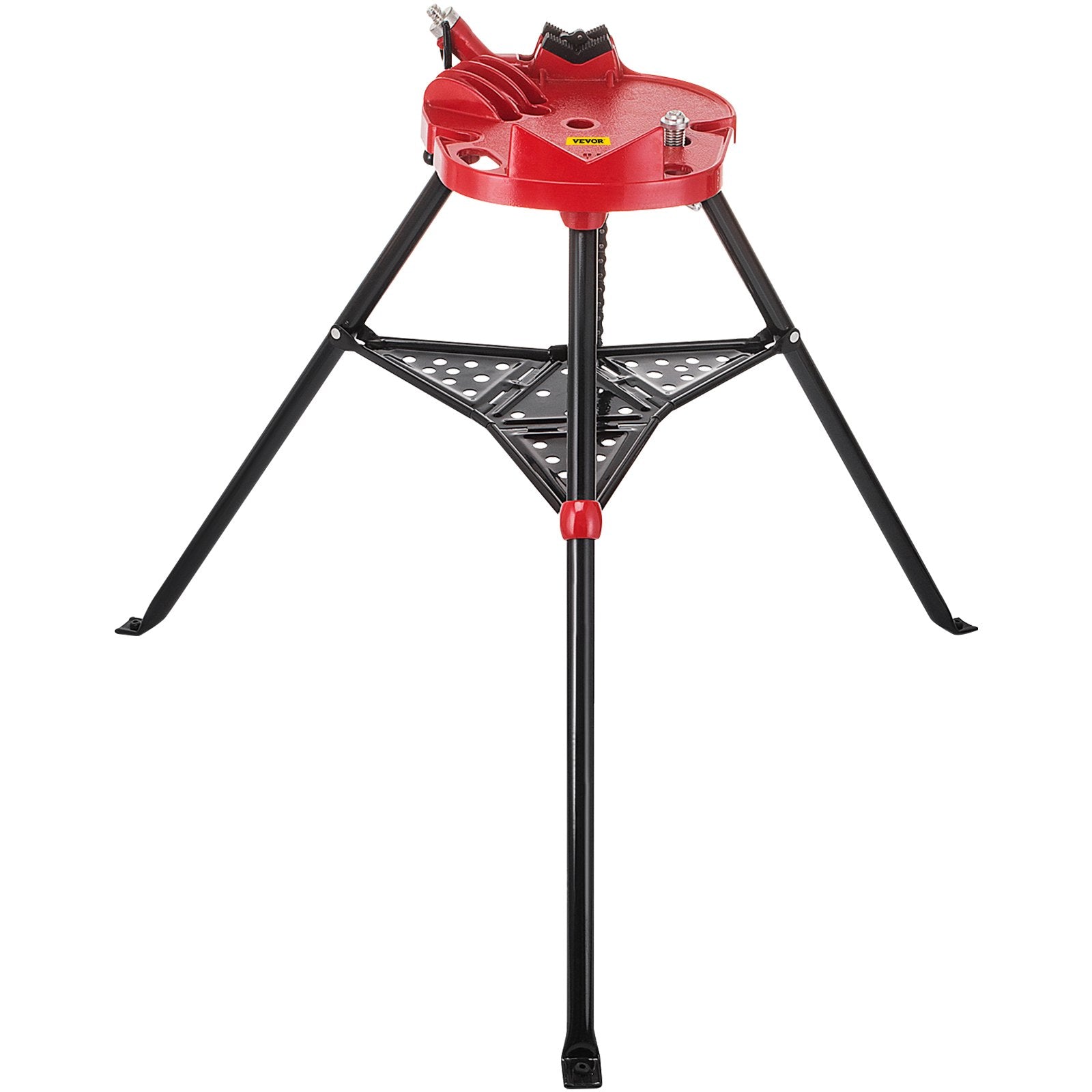 Camera Accessories: VEVOR Tripod Pipe Chain Vice Stand 1/8" to 6" w/ Steel Legs & Rubber Mounts Bib