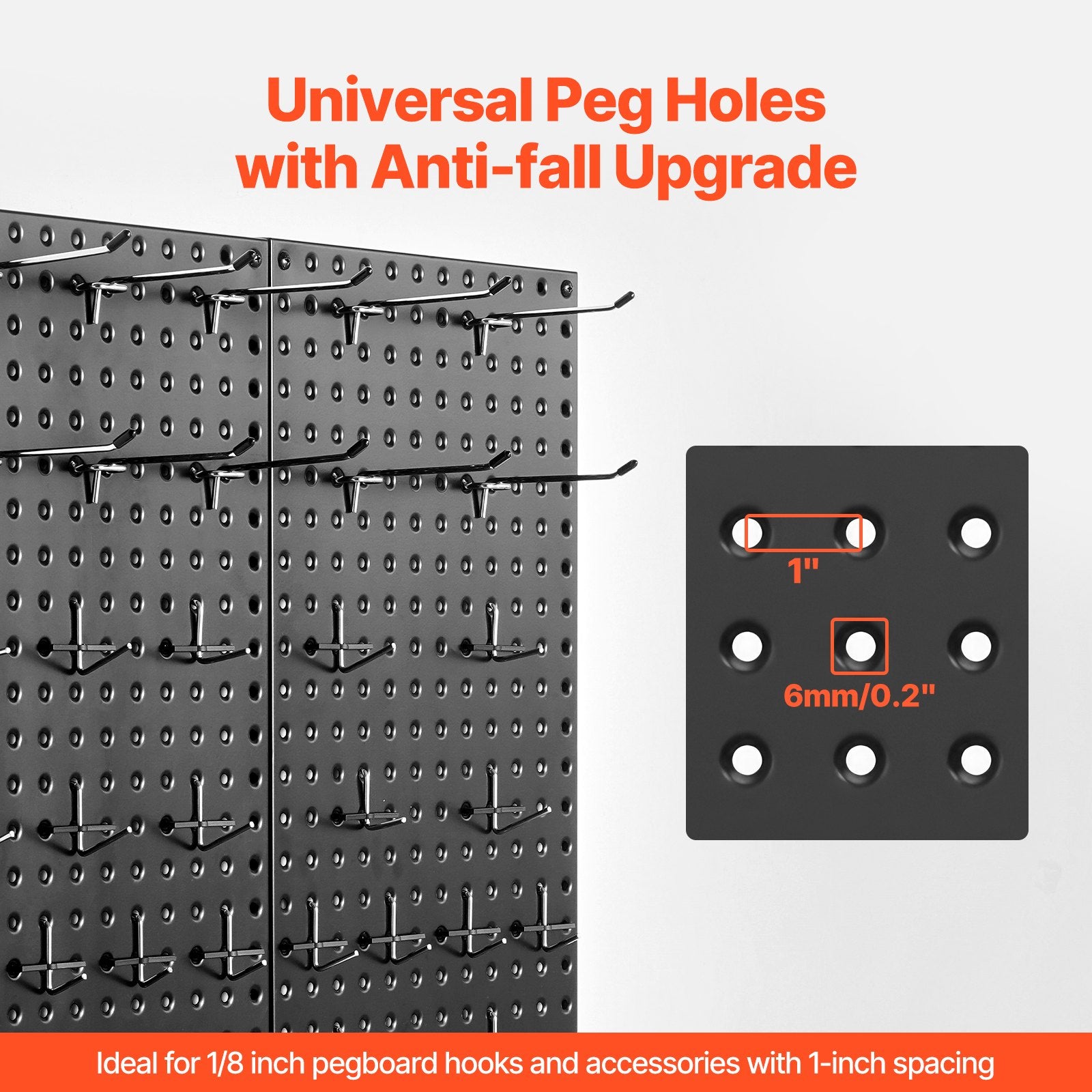 Audio Accessories: VEVOR Metal Pegboard Panels609.6 x 304.8 mm2 Panels Wall Organizer for Home
