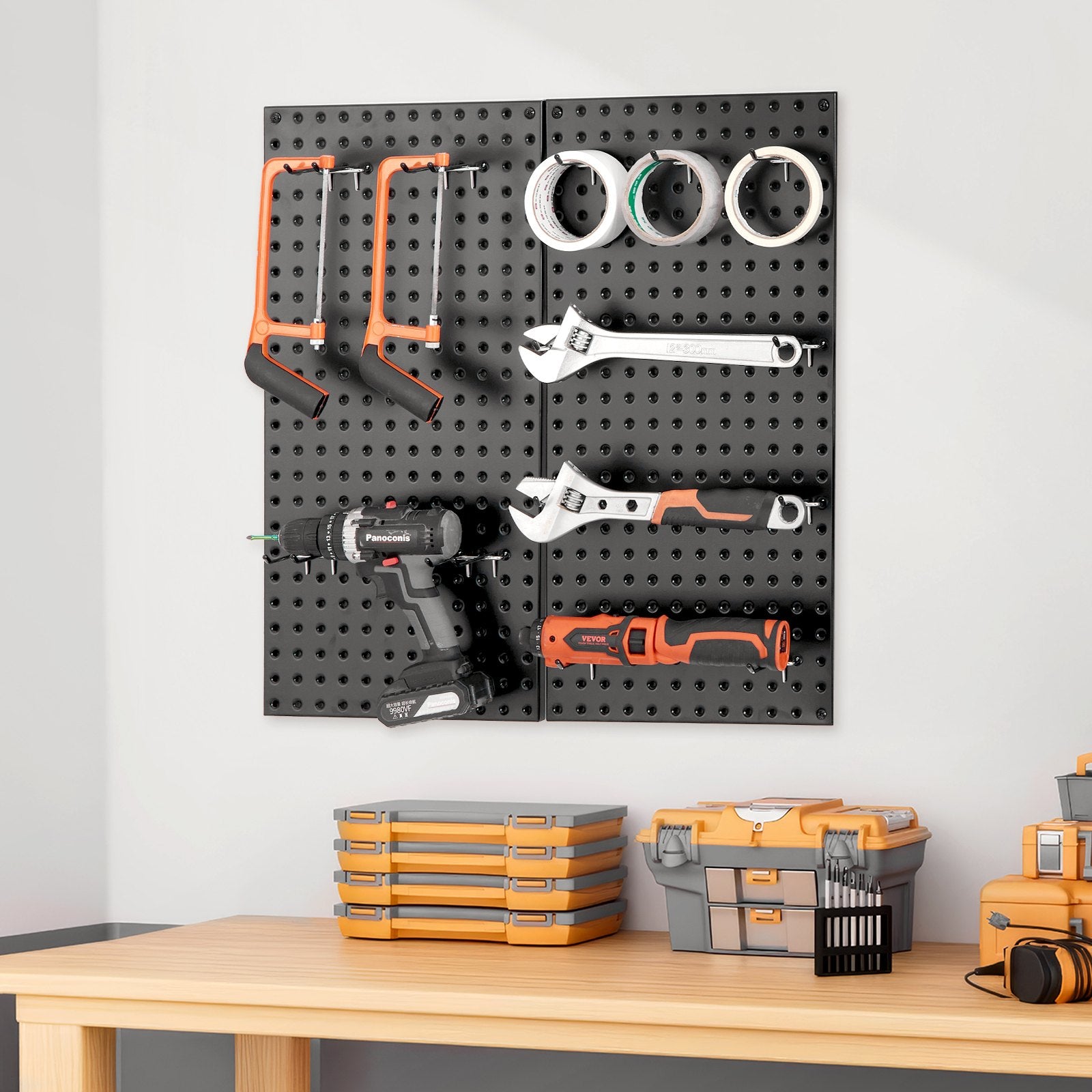 Audio Accessories: VEVOR Metal Pegboard Panels609.6 x 304.8 mm2 Panels Wall Organizer for Home