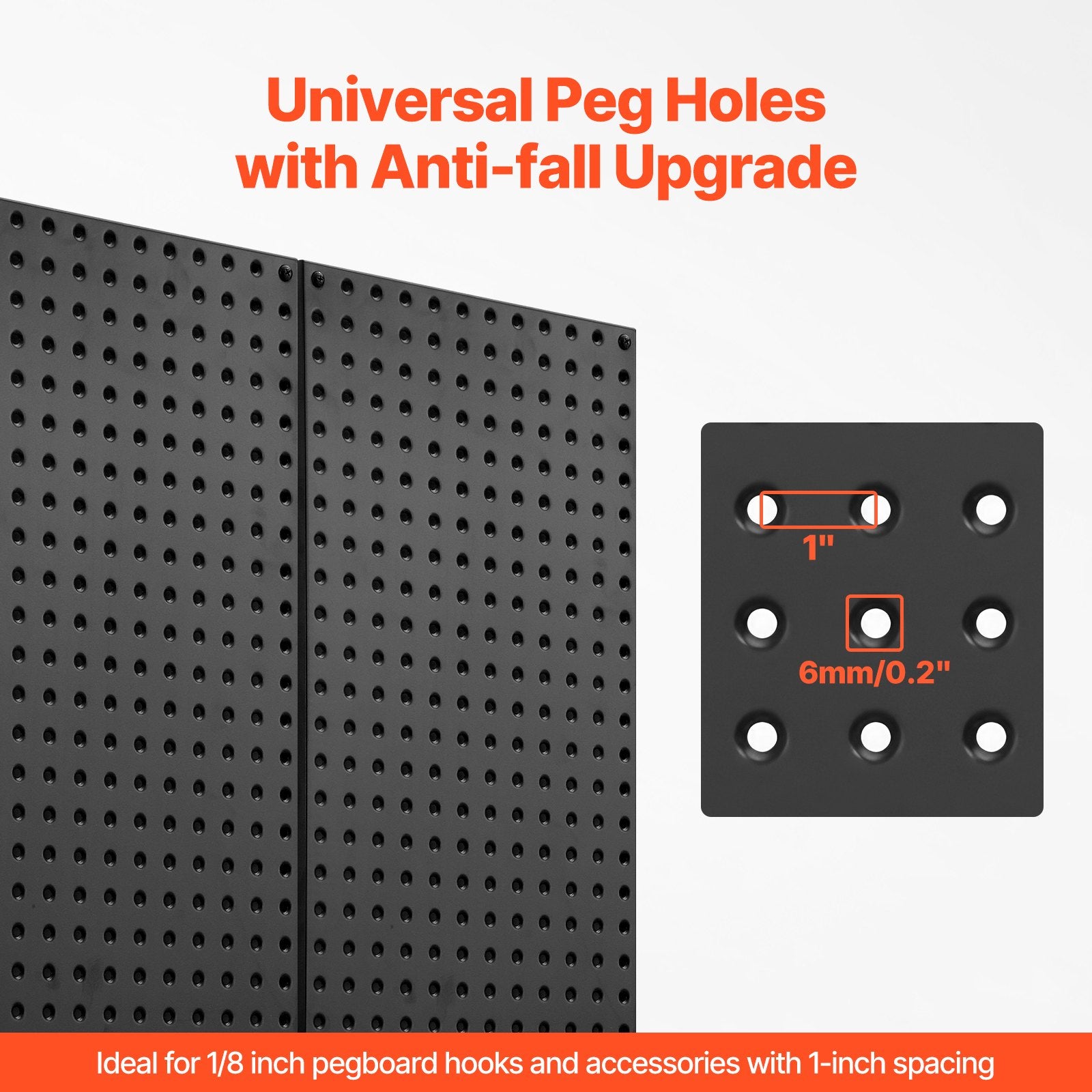 Audio Accessories: VEVOR Metal Pegboard Panels609.6 x 304.8 mm3 Panels Wall Organizer for Home