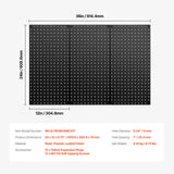 Audio Accessories: VEVOR Metal Pegboard Panels609.6 x 304.8 mm3 Panels Wall Organizer for Home