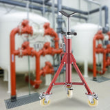 Speaker Accessories: VEVOR Pipe Stand, Pipe Jack Stands with Casters Adjustable Height 28-52 Inch, V Head Pipe Stand 882 LB, Folding Portable Pipe Stands 1/8 to 12 Inch Pipe Supporting, Steel Jack Stand