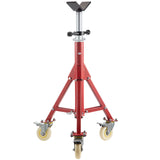 Speaker Accessories: VEVOR Pipe Stand, Pipe Jack Stands with Casters Adjustable Height 28-52 Inch, V Head Pipe Stand 882 LB, Folding Portable Pipe Stands 1/8 to 12 Inch Pipe Supporting, Steel Jack Stand