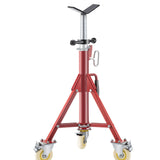 Speaker Accessories: VEVOR Pipe Stand, Pipe Jack Stands with Casters Adjustable Height 28-52 Inch, V Head Pipe Stand 882 LB, Folding Portable Pipe Stands 1/8 to 12 Inch Pipe Supporting, Steel Jack Stand