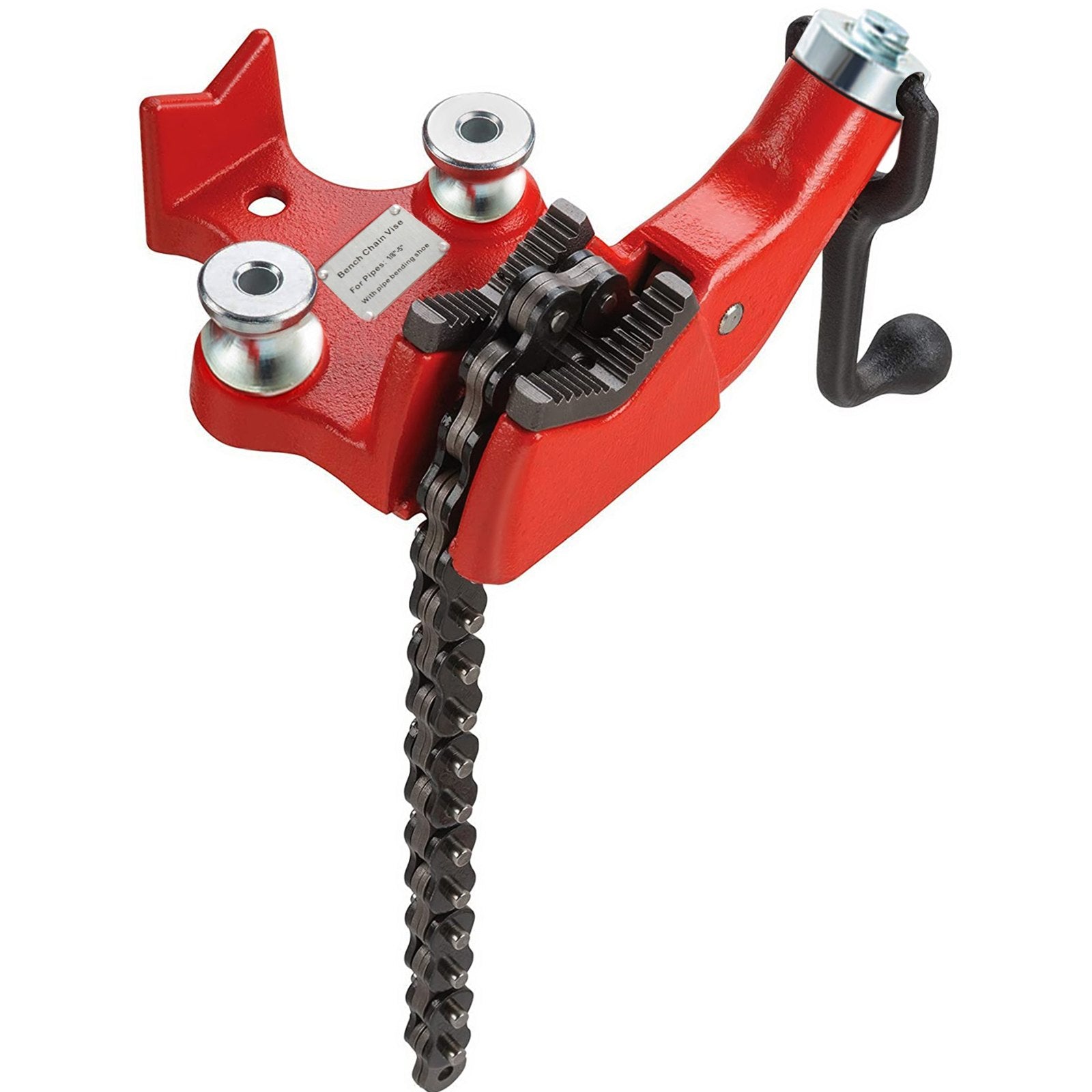 Automotive Parts: Screw Bench Chain Vice For 1/8'' to 5'' Pipe Bench Vice With Crank Handle
