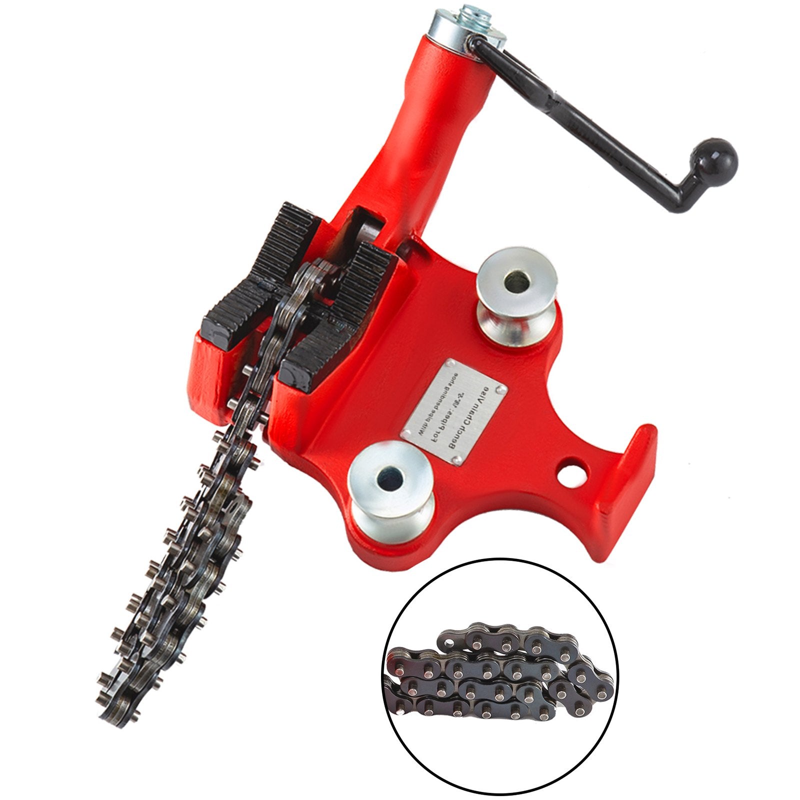 Automotive Parts: Screw Bench Chain Vice For 1/8'' to 5'' Pipe Bench Vice With Crank Handle