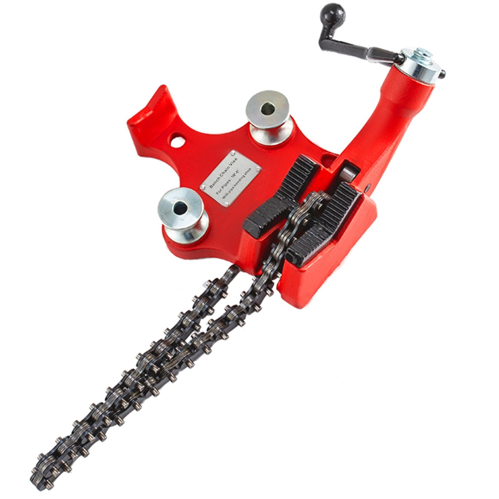 Automotive Parts: Screw Bench Chain Vice For 1/8'' to 5'' Pipe Bench Vice With Crank Handle