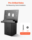 Automotive Repair & Speciality Tools: VEVOR Deer Blind Brackets, Outdoor 3.6x3.6 Platform Bracket, Fit 3.5x3.5 In / 88.9x88.9 mm Lumber, 2204lbs/1000kg Capacity Steel Elevator Brackets for Deer Stand, Hunting Blinds, Shooting Shack, 8 Pcs