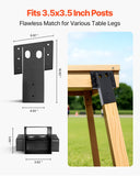 Automotive Repair & Speciality Tools: VEVOR Deer Blind Brackets, Outdoor 3.6x3.6 Platform Bracket, Fit 3.5x3.5 In / 88.9x88.9 mm Lumber, 2204lbs/1000kg Capacity Steel Elevator Brackets for Deer Stand, Hunting Blinds, Shooting Shack, 8 Pcs