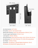 Automotive Repair & Speciality Tools: VEVOR Deer Blind Brackets, Outdoor 3.6x3.6 Platform Bracket, Fit 3.5x3.5 In / 88.9x88.9 mm Lumber, 2204lbs/1000kg Capacity Steel Elevator Brackets for Deer Stand, Hunting Blinds, Shooting Shack, 8 Pcs
