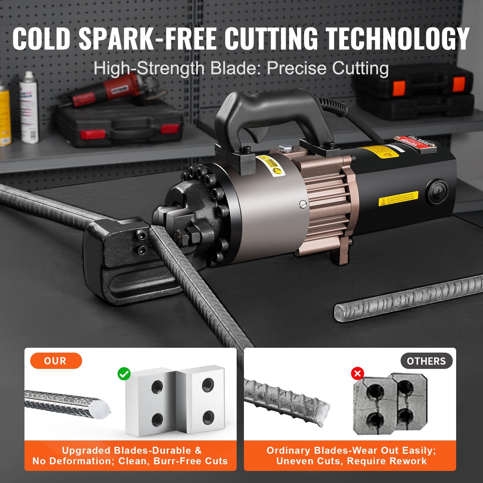 Chainsaws: VEVOR 2000W Electric Hydraulic Rebar Cutter Cutting up to 1.1 Inch 5-28mm