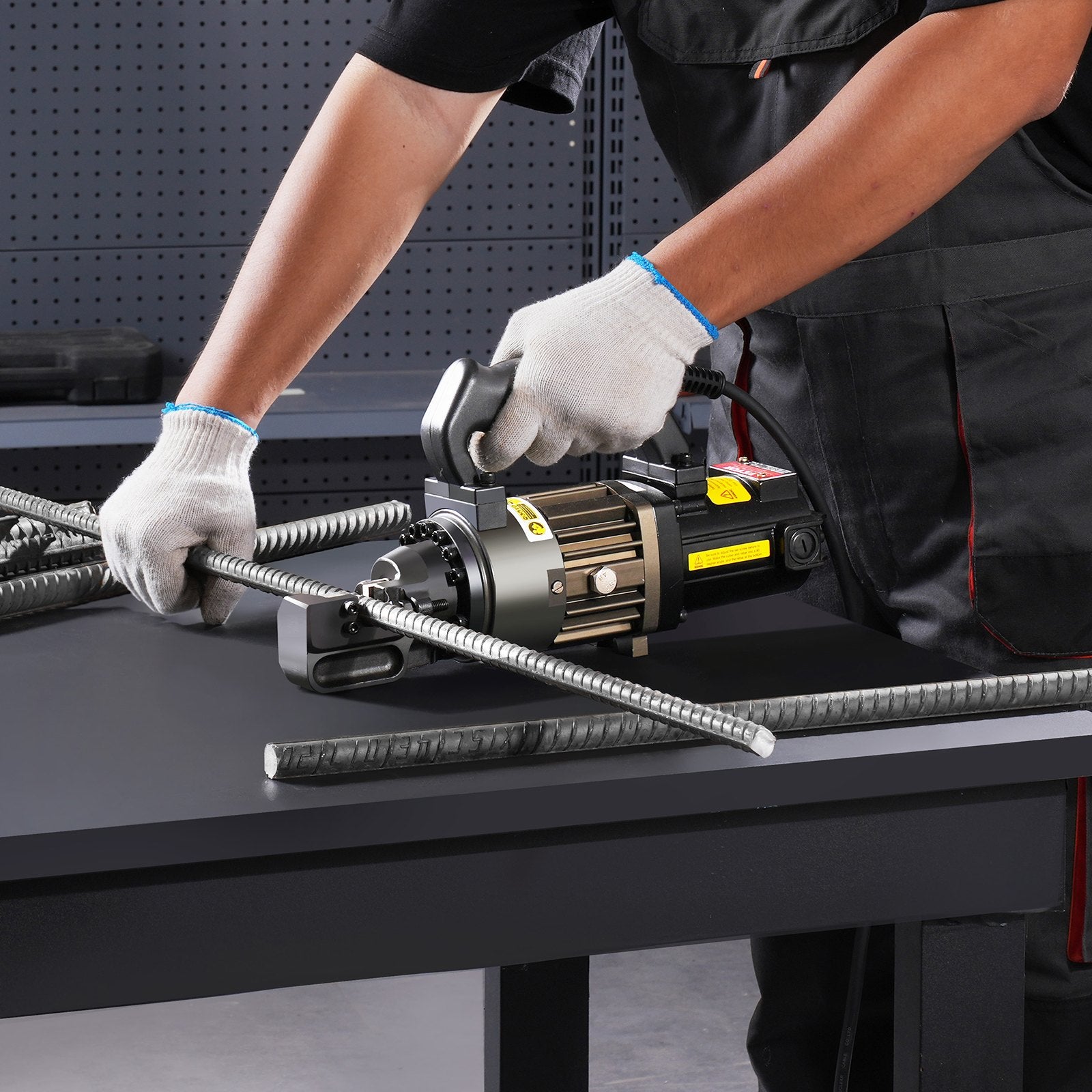 Rebar Cutters: VEVOR Electric Hydraulic Rebar Cutter, 1000W Portable Rebar Cutter, Cutting up to 5/8 Inch (4-16mm) #5 Rebar within 2 Seconds, High Power Steel Rebar Cutter with Oil Can Rich Accessories,Black RC-16