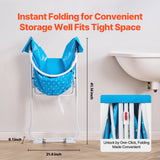 Dog Playpens & Gates: VEVOR Portable Dog Bathtub, Elevated & Foldable Space-saving Pet Shower Station with Quick Drainage, Bathing Tub for Washing & Grooming Small and Medium Size Dogs and Cats Indoor & Outdoor, Light Blue