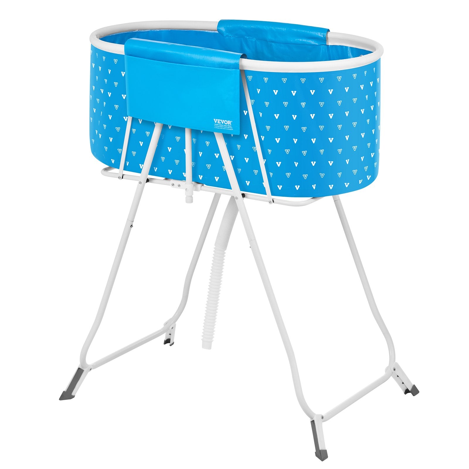 Dog Playpens & Gates: VEVOR Portable Dog Bathtub, Elevated & Foldable Space-saving Pet Shower Station with Quick Drainage, Bathing Tub for Washing & Grooming Small and Medium Size Dogs and Cats Indoor & Outdoor, Light Blue