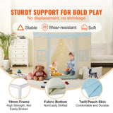 Pretend Play: VEVOR Kids Play Tent, Kids Tent for Kids 1-5 Years Old, Toddler Tent with Mat and Tent Lamp, Tent for Kids with Windows for Indoor and Outdoor, Play House Castle Tent for Boys and Girls, Beige