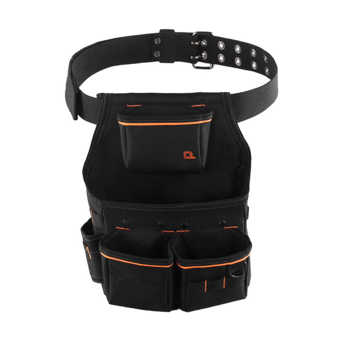 Tool Pouch with Belt, 14 Pockets Professional Tool Belt Pouch for Men, Heavy Duty Detachable Adjustable Utility Work Bag for Electrician, Carpenter, Construction, Adjusts Waist 83 cm to 127 cm