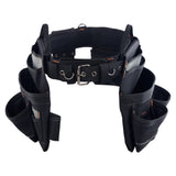 Tool Boxes: VEVOR Tool Belt, 18 Pockets Professional Tool Pouch for Men, Heavy Duty Adjustable Utility Belt Detachable Work Bag for Electrician, Carpenter, Construction, Work Apron Organizer, Adjusts 80-131 cm