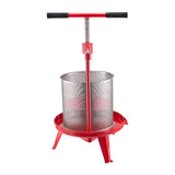 Gardening Tools: VEVOR 3.69 Gal/14L Fruit Wine Press, Stainless Steel Basket with Cross-beam and Triangular Structure, Manual Juice Maker, Cider Apple Grape Tincture Making Press with T-Handle for Kitchen Home